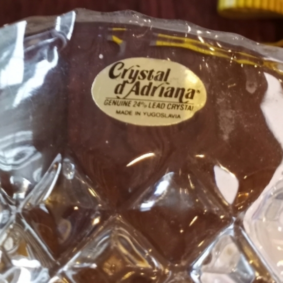 Genuine Crystal D'Adriana 24% Lead Crystal Pitcher Made in Yugoslavia! - Picture 4 of 8